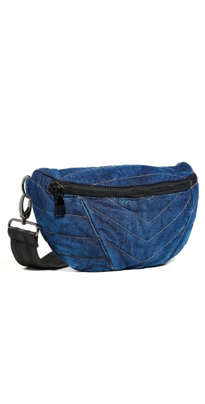Think Royln Little Runaway Belt Bag Stone Washed Denim