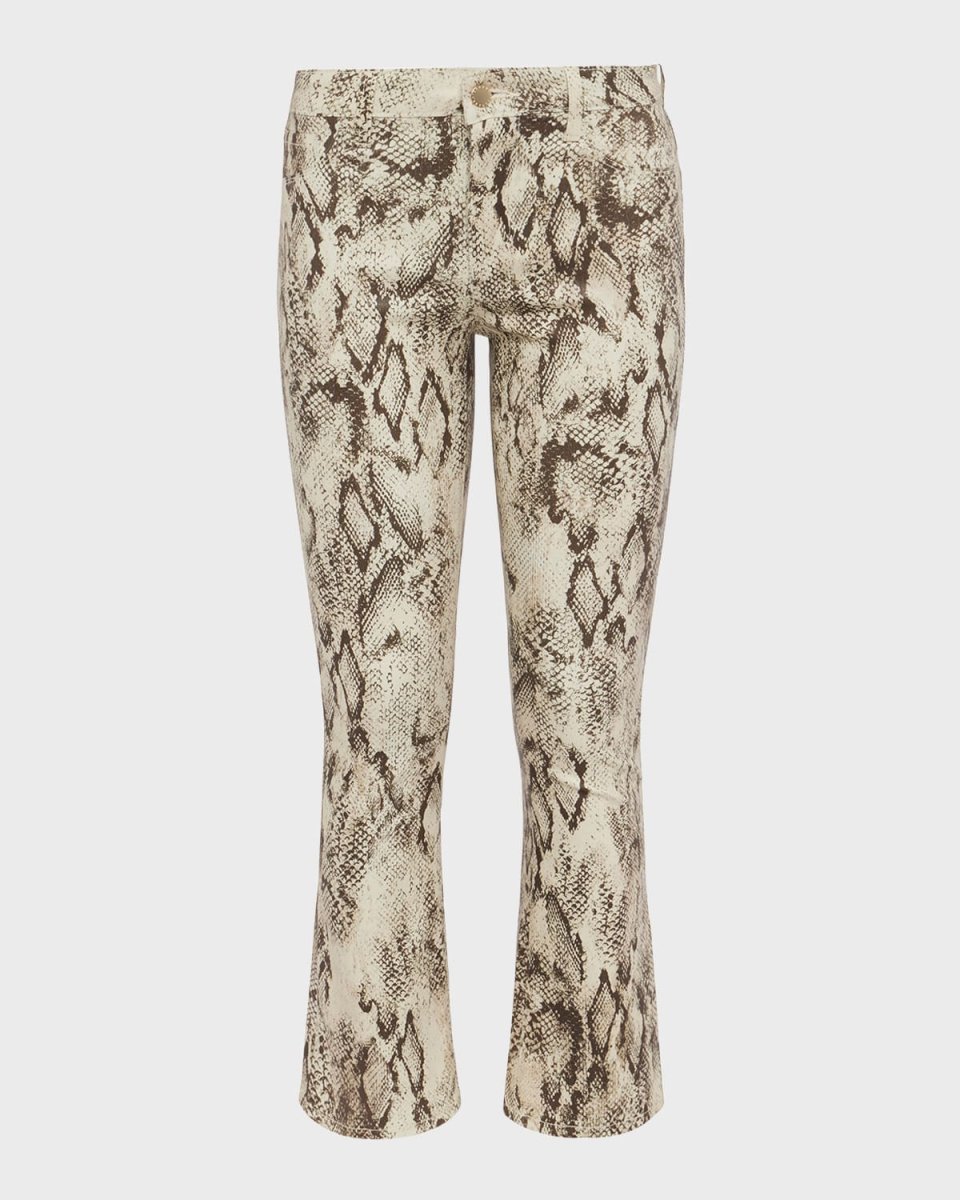 Tati High-Rise Cropped Micro Bootcut Jeans