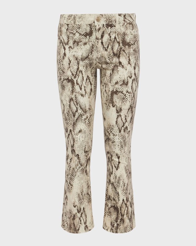 Tati High-Rise Cropped Micro Bootcut Jeans