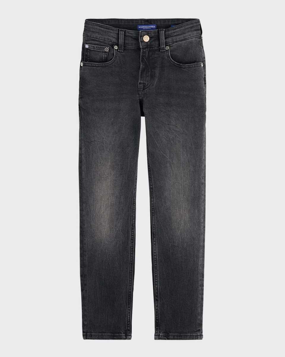 Boy's Dean Dark Wash Slim Fit Jeans, Size 4-12