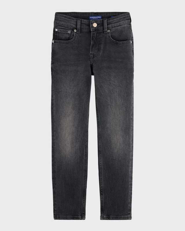 Boy's Dean Dark Wash Slim Fit Jeans, Size 4-12