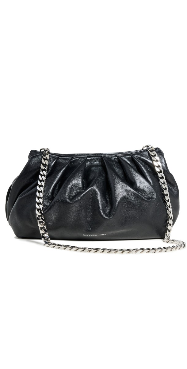 Liselle Kiss Julie Clutch Black Metallic