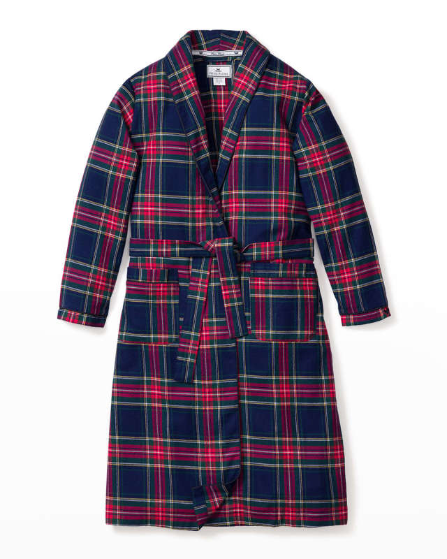 Kid's Windsor Tartan Plaid Robe, Size 6M