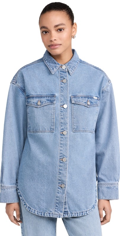 ABRAND Denim Shacket Ada