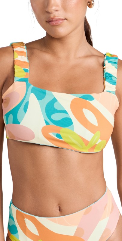 Nomads Current Reversible Top Freshmint + Guava Duff Print