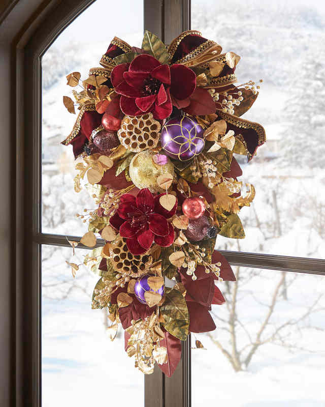 30" Spiritual Christmas Door Spray