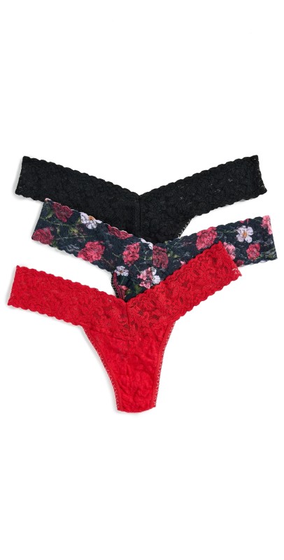 Hanky Panky Sg Lace Low Rise 3 Pack Multi