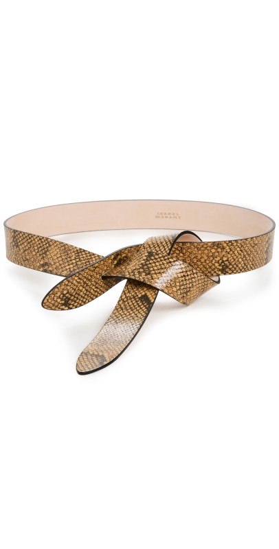 Isabelarant Iconic Python Lecce Belt Natural