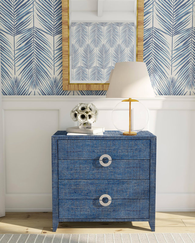 Raffia 4 Drawer Accent Chest