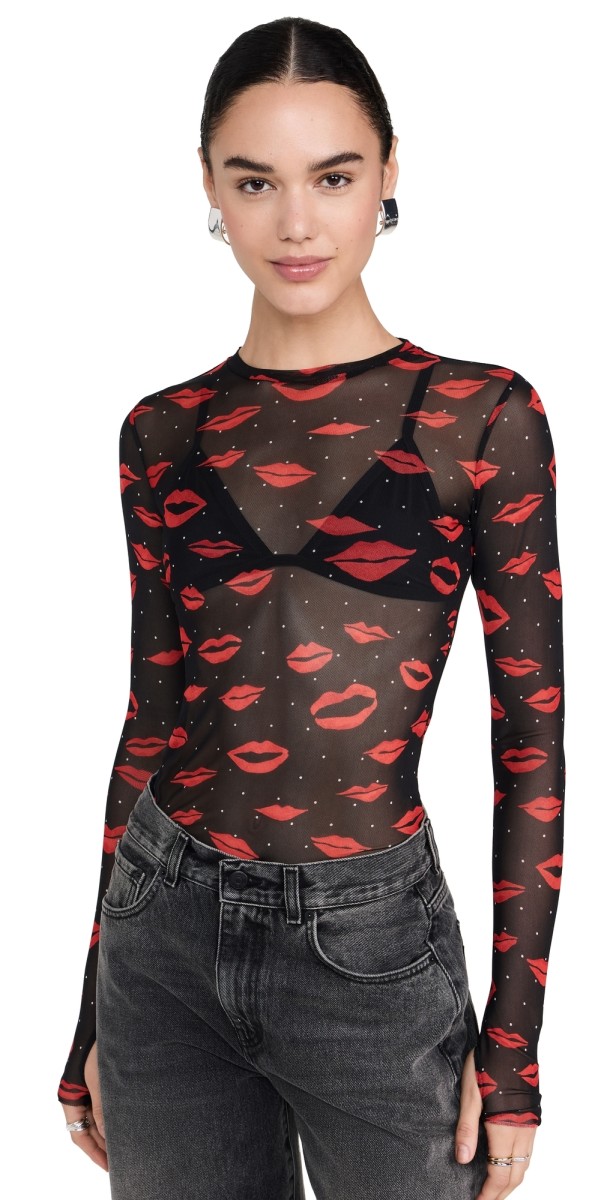 AFRM Kaylee Top Rouge Kiss