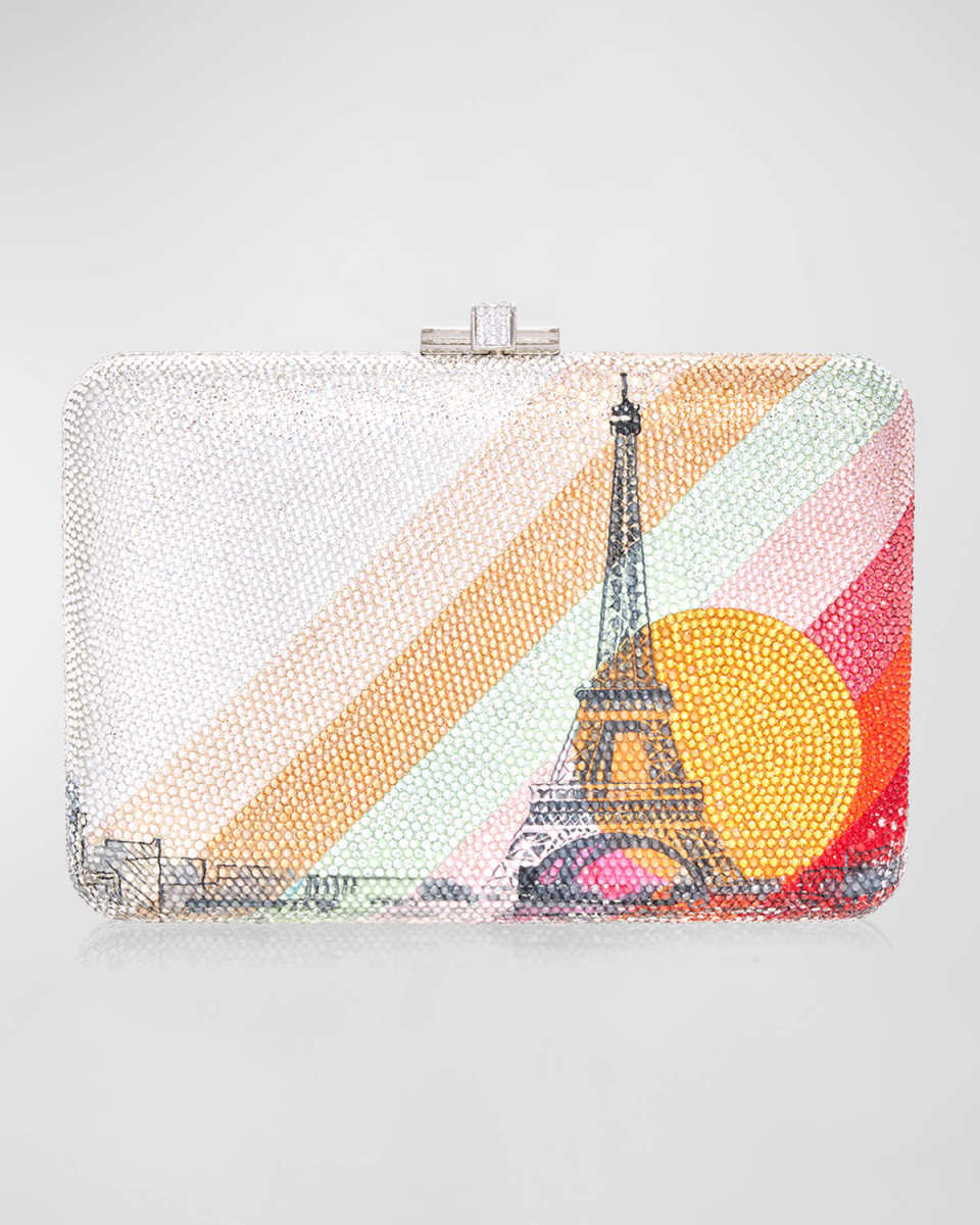 Paris Golden Hour Crystal Clutch Bag