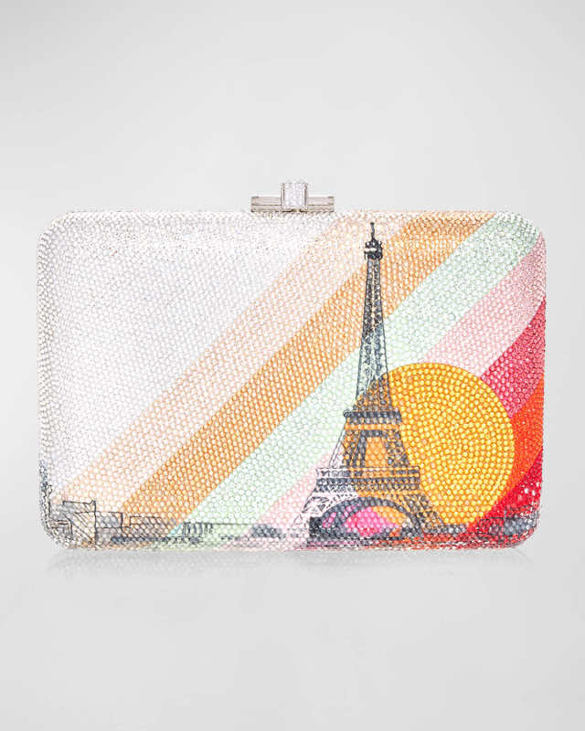 Paris Golden Hour Crystal Clutch Bag
