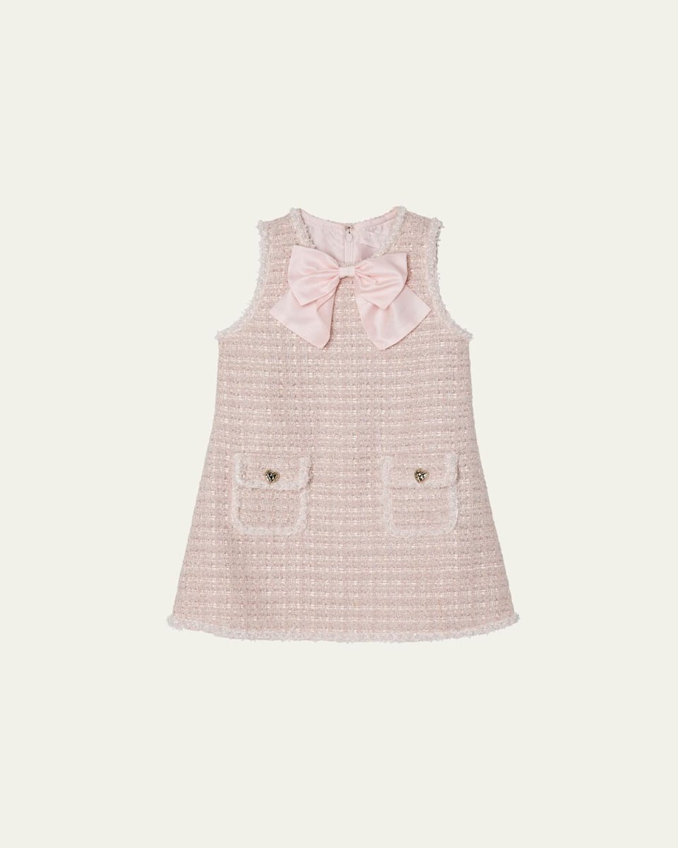 Girl's Aubazine Tweed Embellished Dress, Size 3T-11