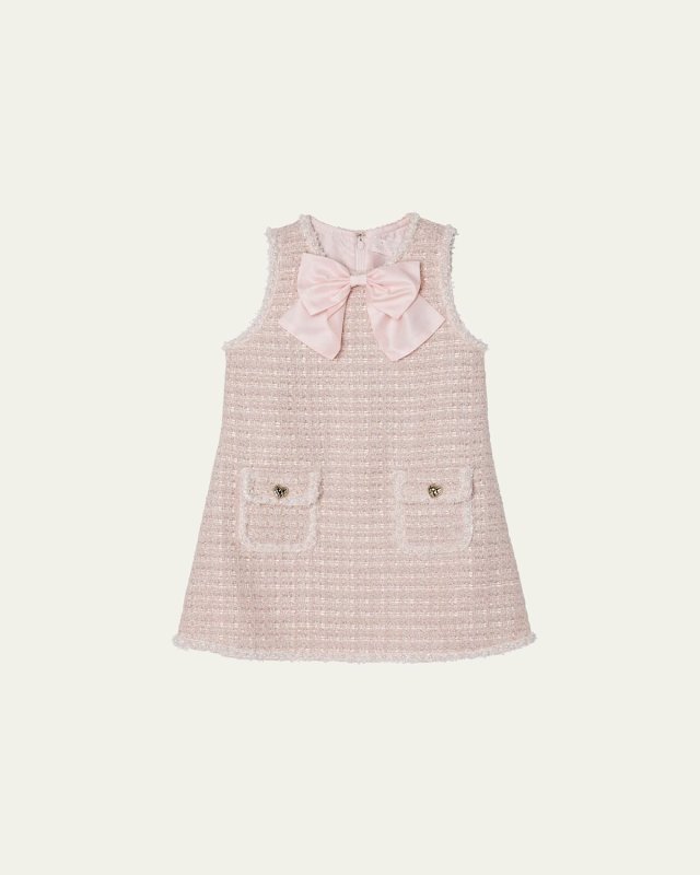 Girl's Aubazine Tweed Embellished Dress, Size 3T-11
