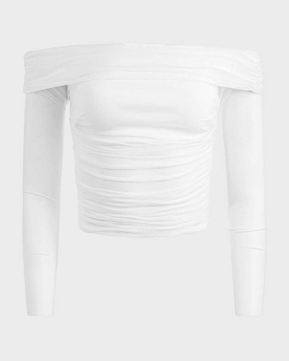 Isadola Ruched Off-The-Shoulder Top