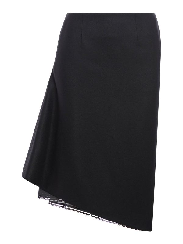 Sacai Jupe Midi - Noir
