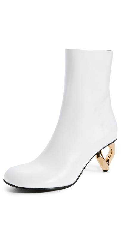 JW Anderson Chain Ankle Boots White