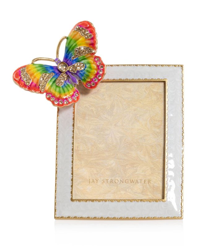 Rainbow Butterfly Frame, 3" x 4"