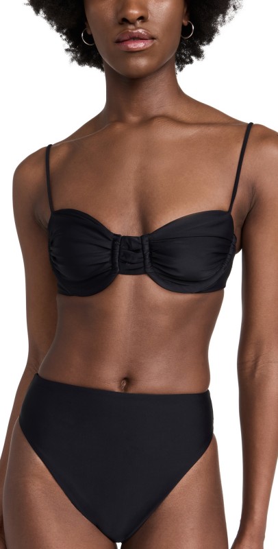 JADE Swim Incline Bikini Bottoms Black
