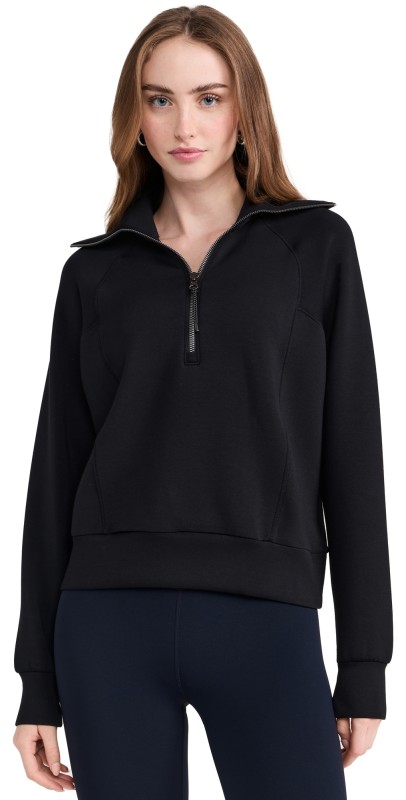 SPANX AirEssentials Half Zip Sweatshirt Powder