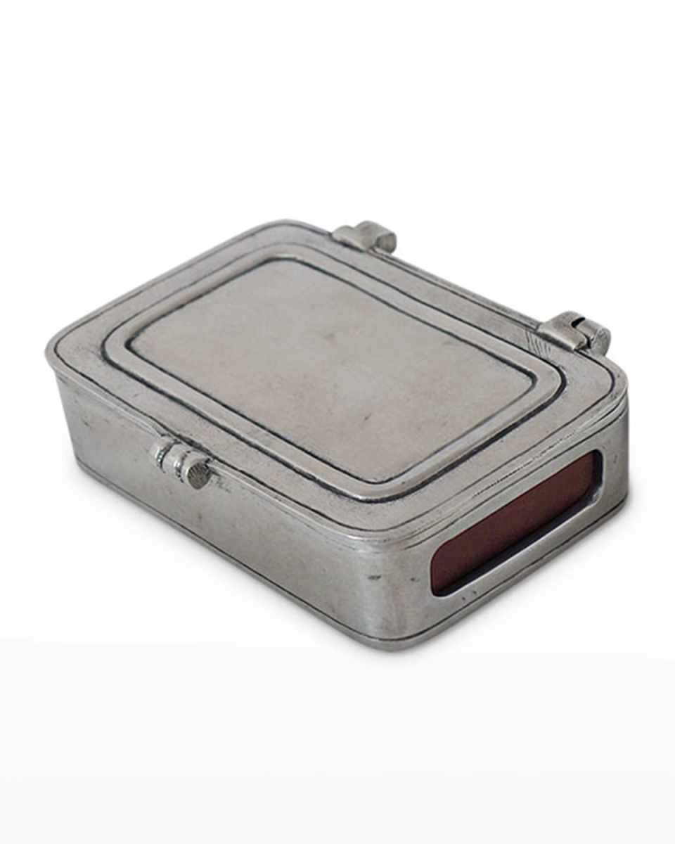 Lidded Match Box with Striker and Matches