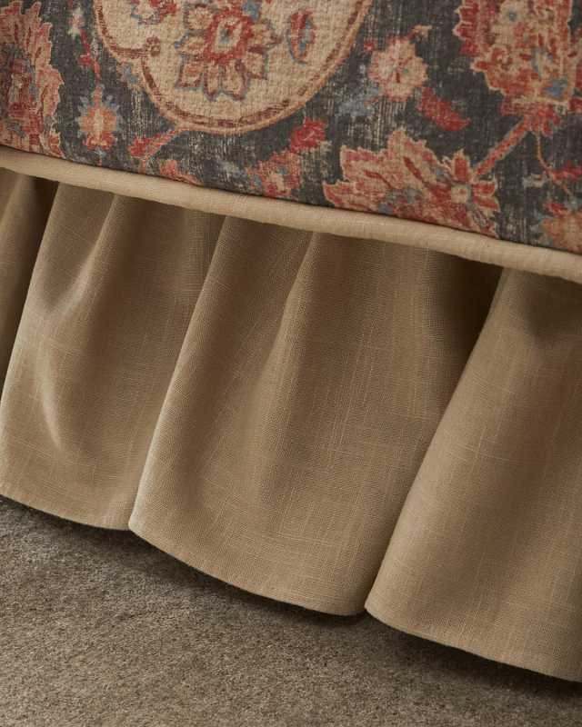 Caspian Ruffled Dust Skirt, QUEEN