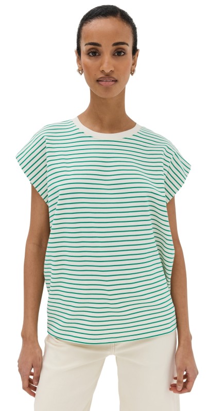 Pistola Denim Trina Muscle Tee Vert Stripe
