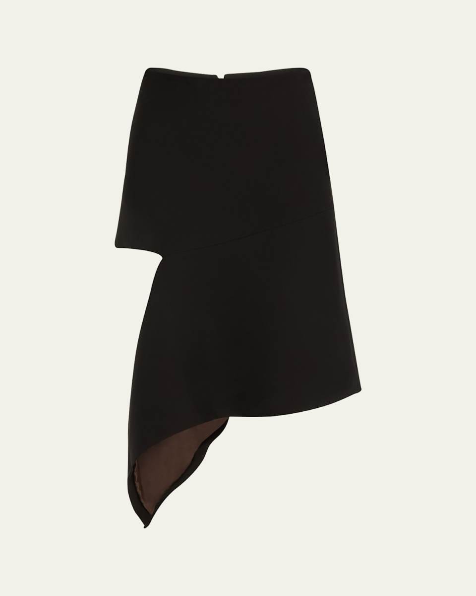 Cassatt Asymetrical Split Open Midi Skirt