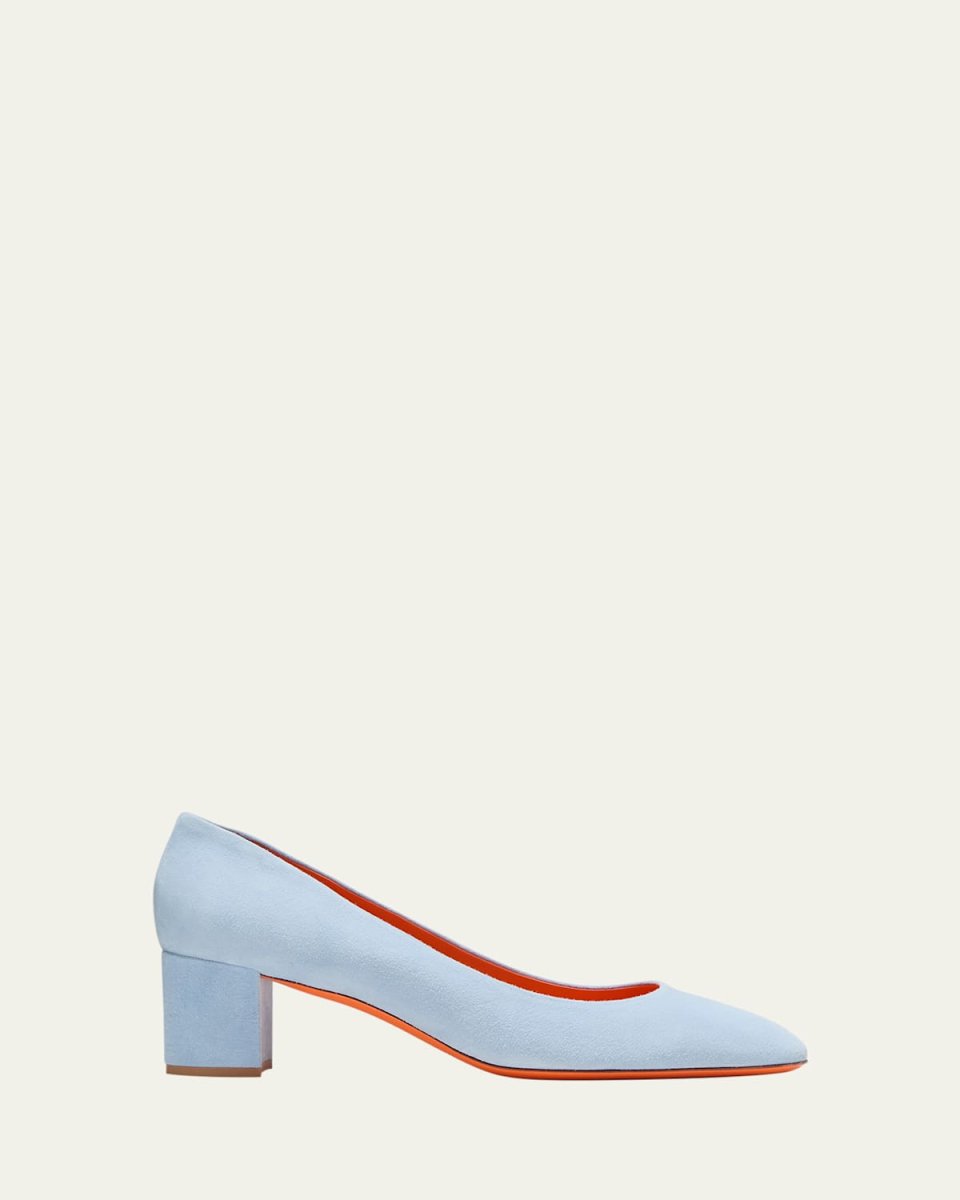 Fight Suede Block-Heel Pumps