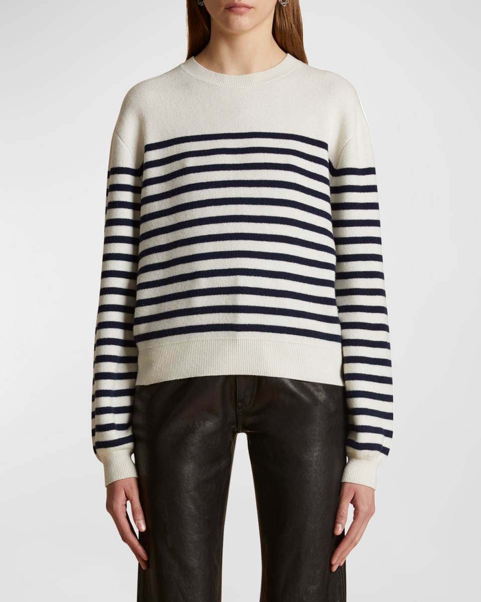 Viola Stripe Cashmere Sweat