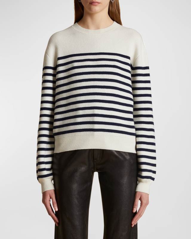 Viola Stripe Cashmere Sweat