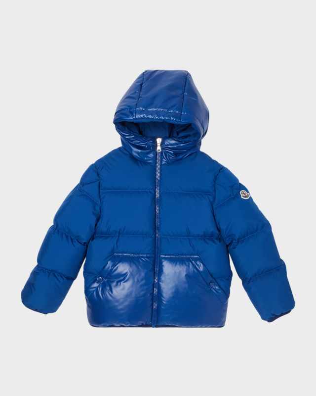 Boy's Barin Two-Tone Puffer Jacket, Size 8-14