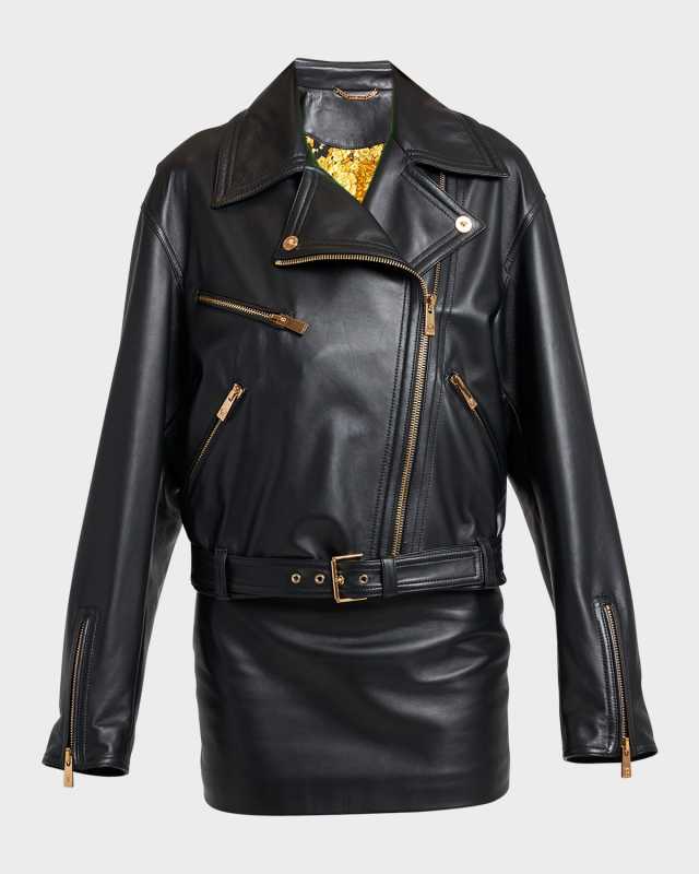Art Denver Plonge Leather Moto Jacket