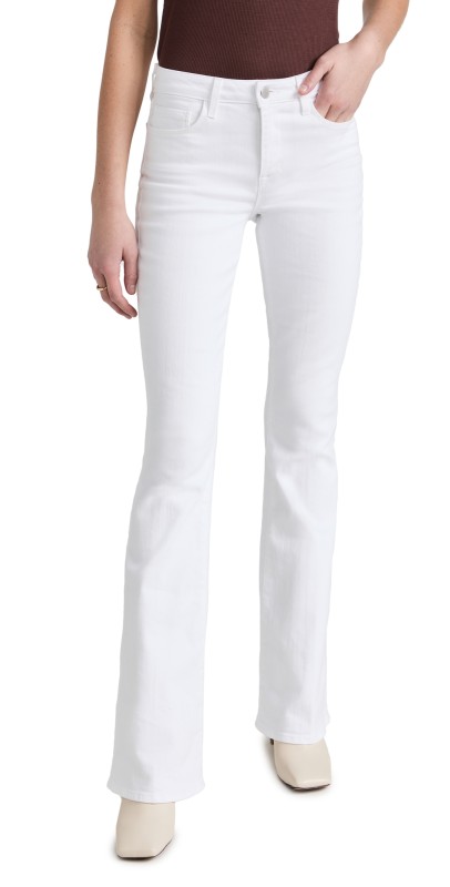 L'AGENCE Bell Flare Jeans Blanc