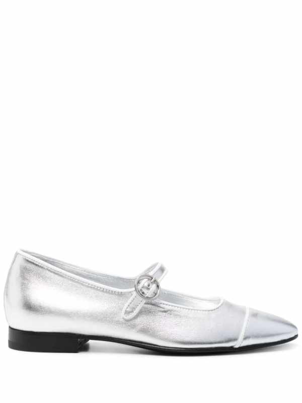 Corail leather ballerina shoes