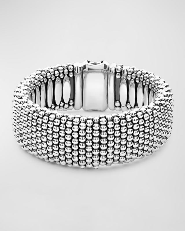 Wide Caviar Bracelet, 23mm