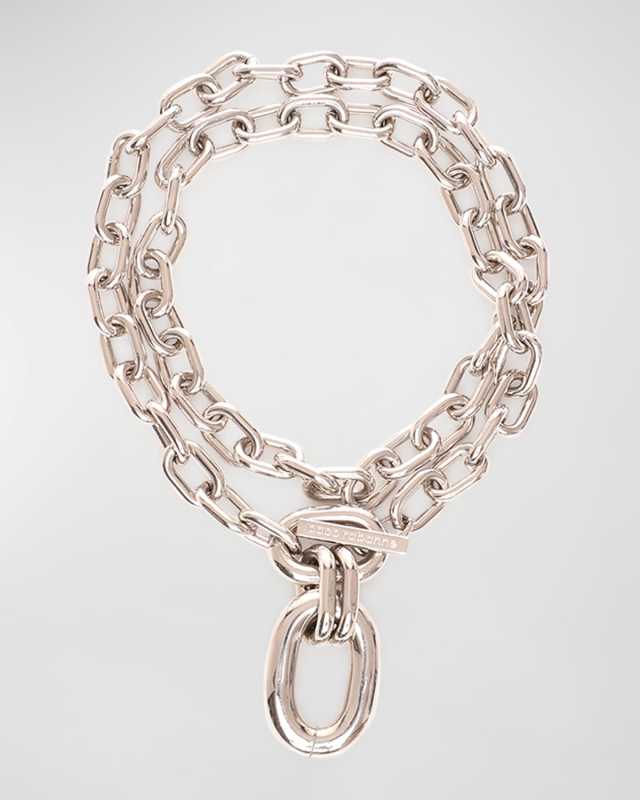 XL Chain-Link Pendant Necklace