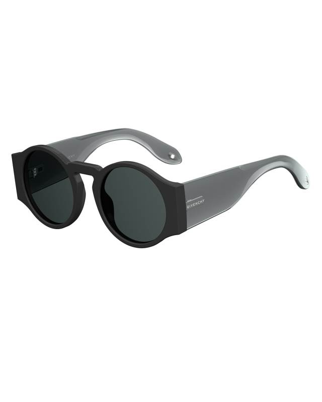 Round Wrap-Style Sunglasses