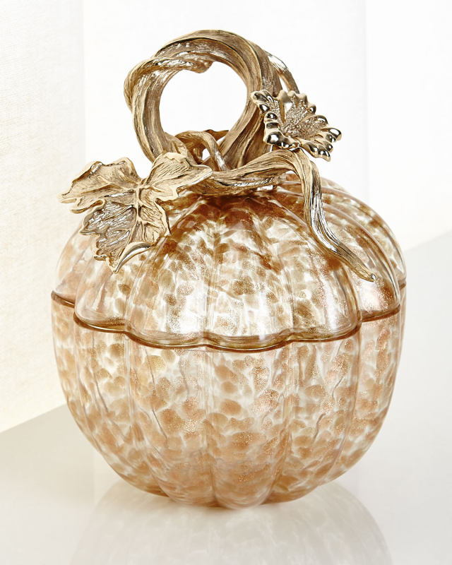 LEAF AND VINE GILDED GLASS J