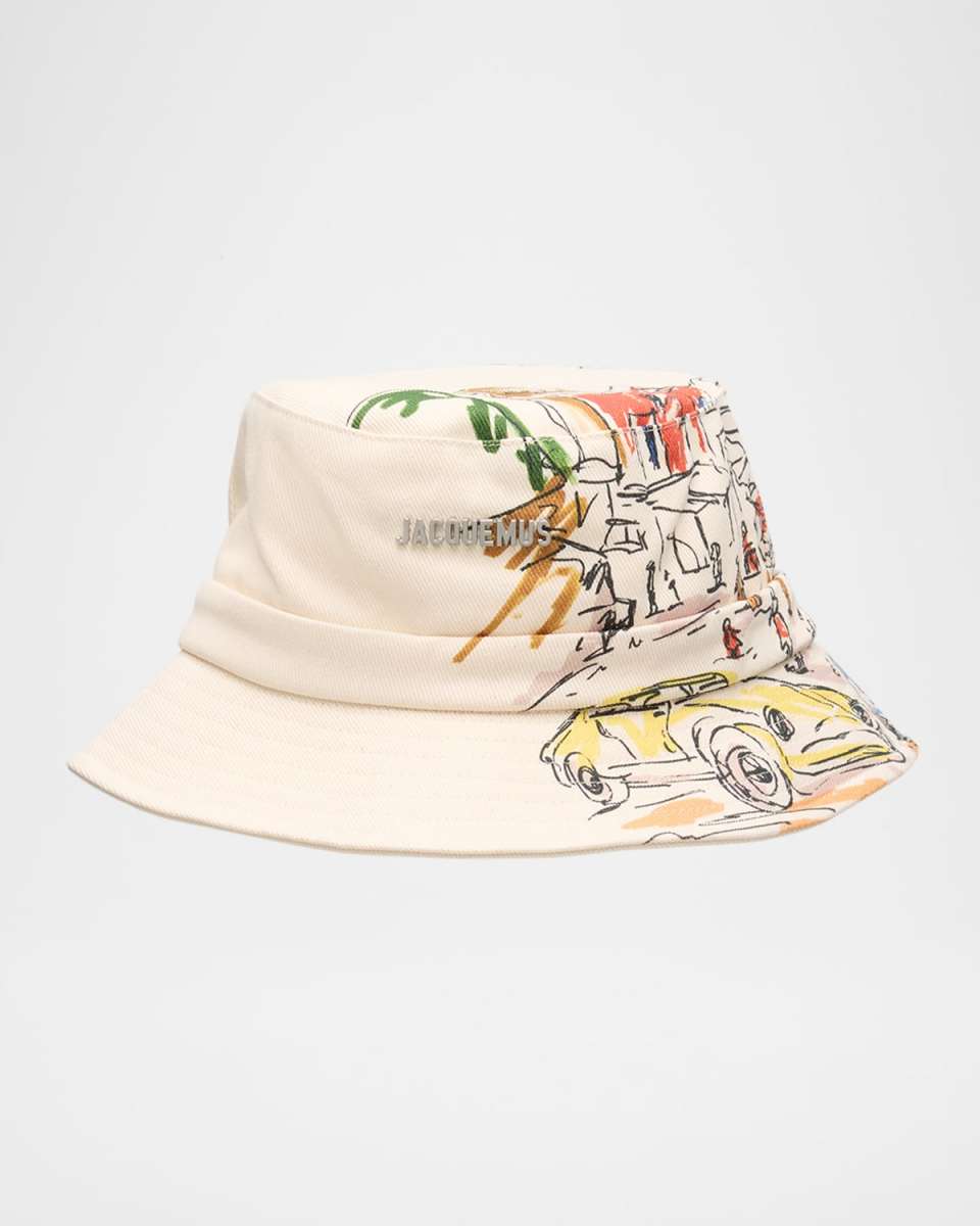 Le Bob Gadjo Graphic Logo Bucket Hat