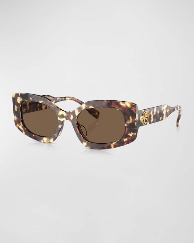 Monogram Beveled Rectangle Sunglasses