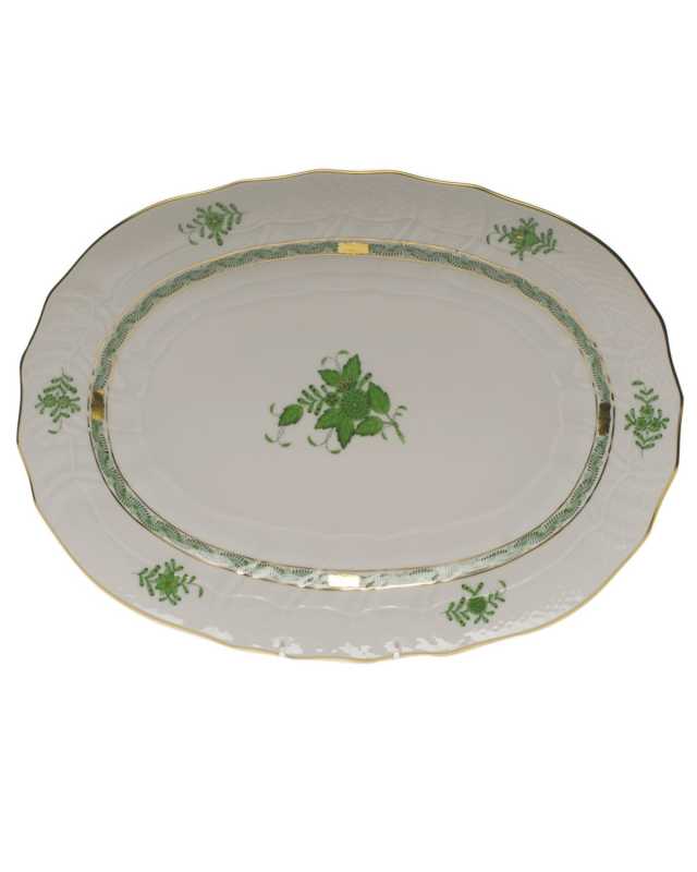 Chinese Bouquet Green Platter