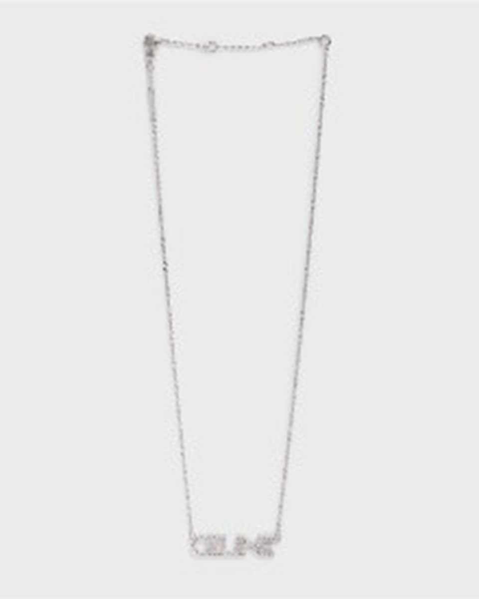 Strass Necklace with Brass and Cubic Zirconia