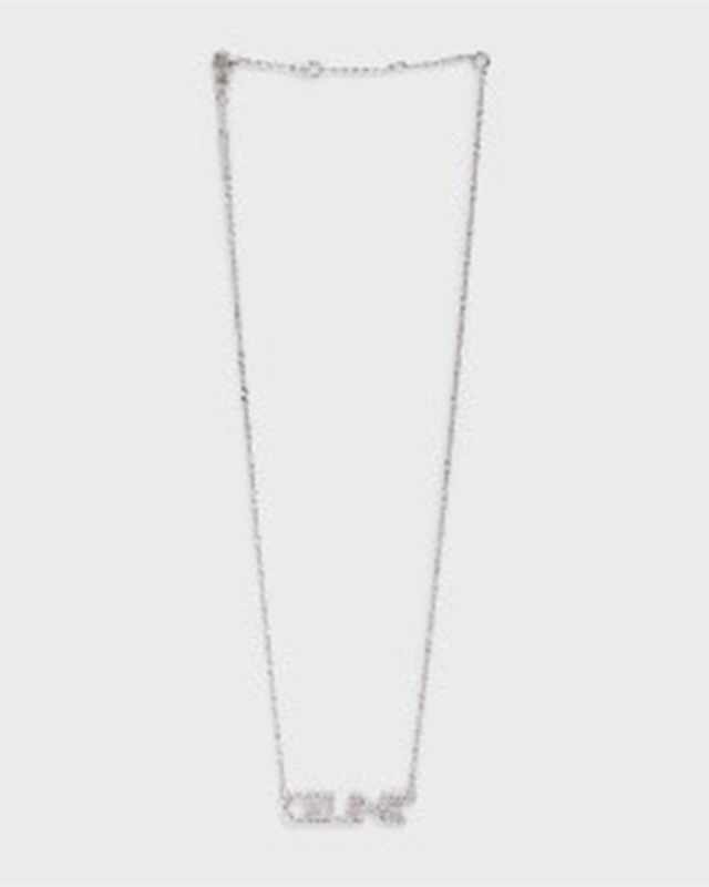 Strass Necklace with Brass and Cubic Zirconia
