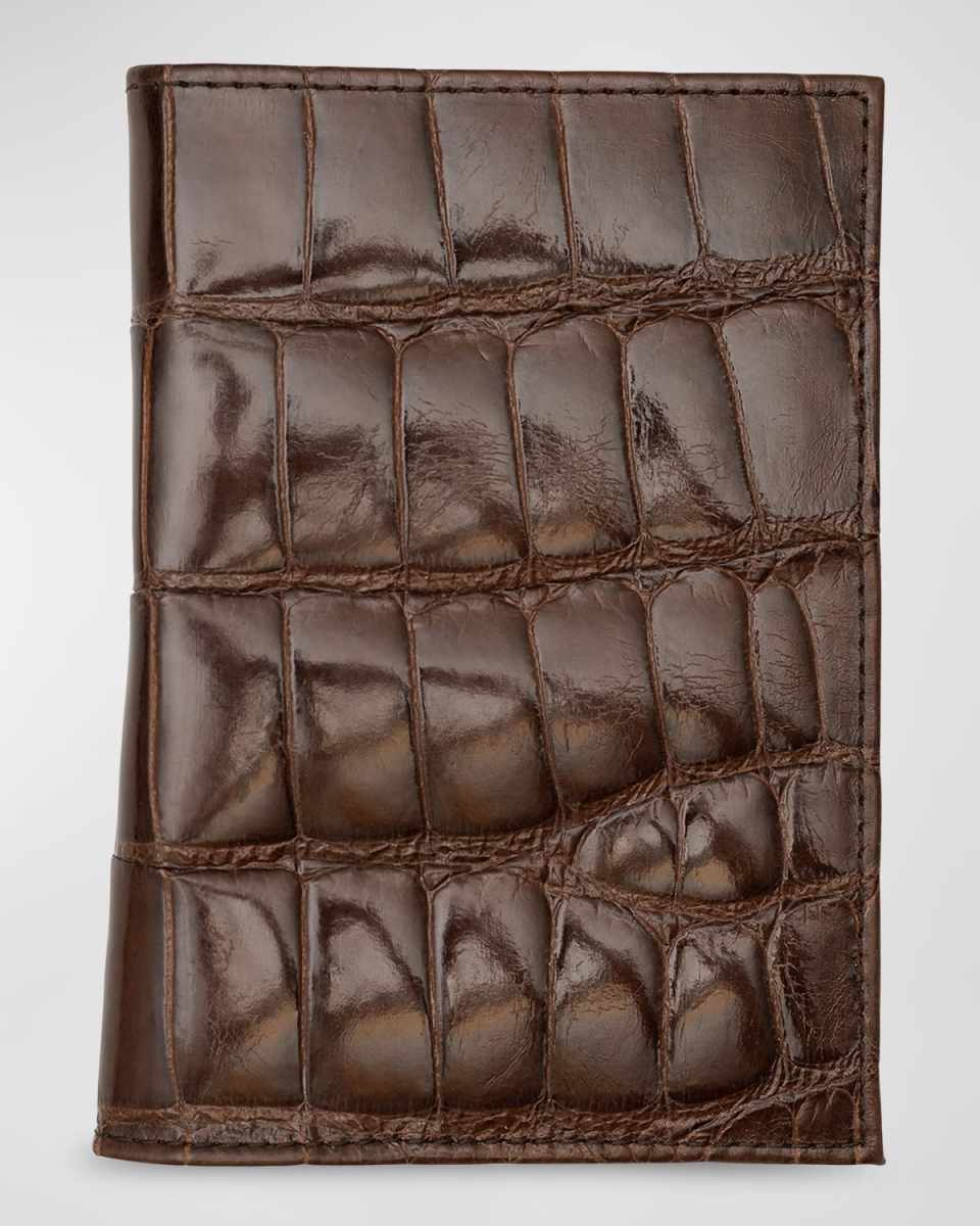 Alligator Leather Passport Booklet