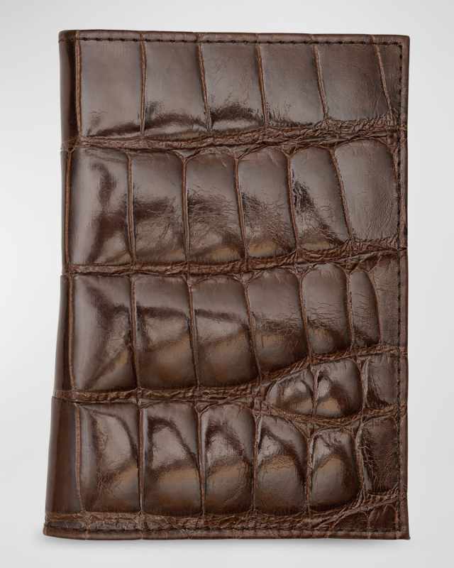 Alligator Leather Passport Booklet