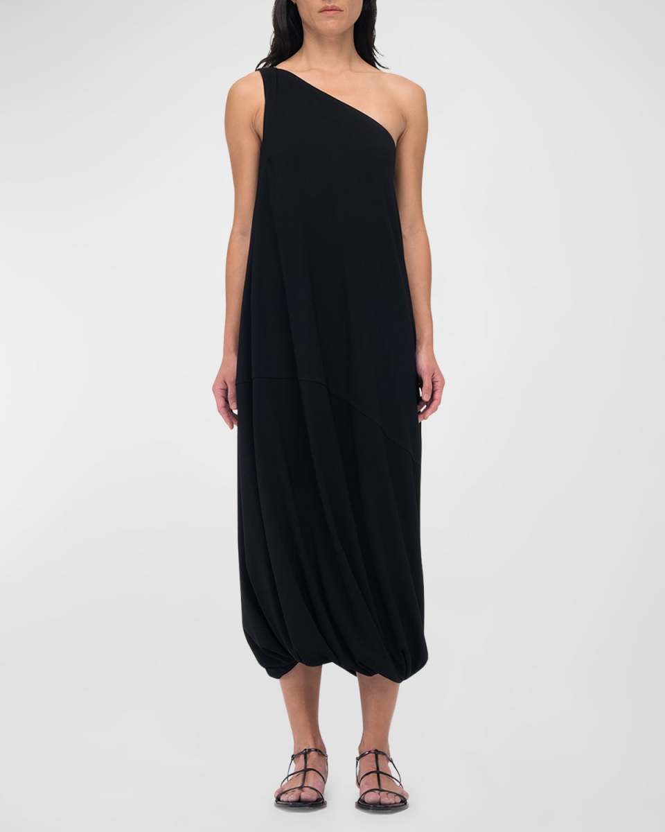 One-Shoulder Bubble Sheath Dress