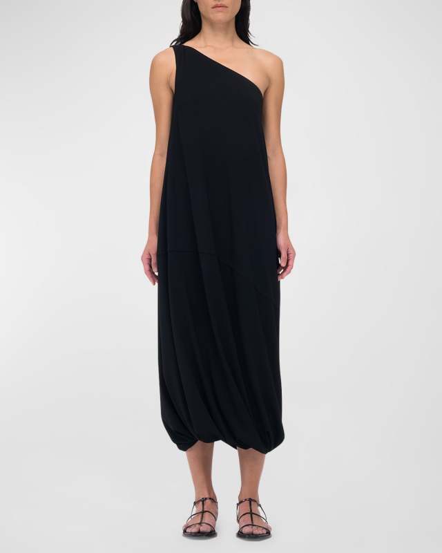 One-Shoulder Bubble Sheath Dress