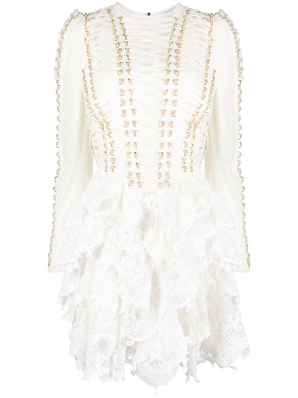 Coaster corset laced minidress