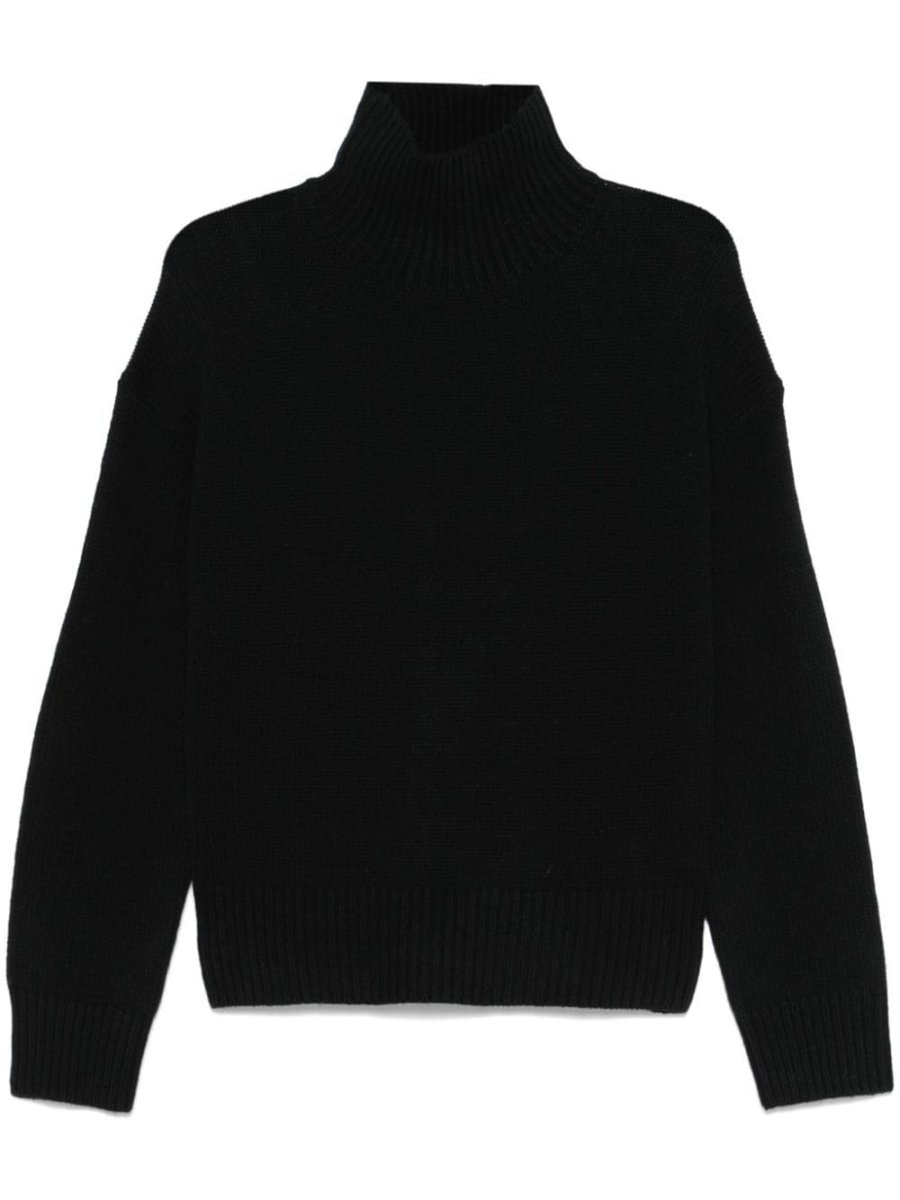 high-neck sweater